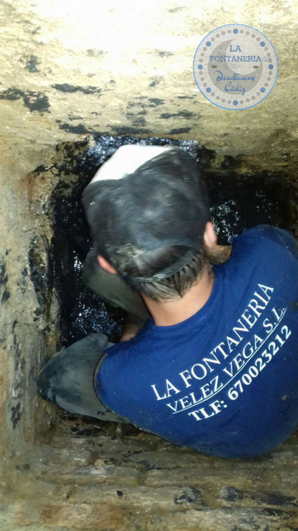 Desatascos de alcantarillado en Cádiz